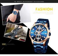 Reloj de Cuarzo CURREN 8368 Elegante Pulsera de Acero Inoxidable Resistente al Agua Calendario - details 2