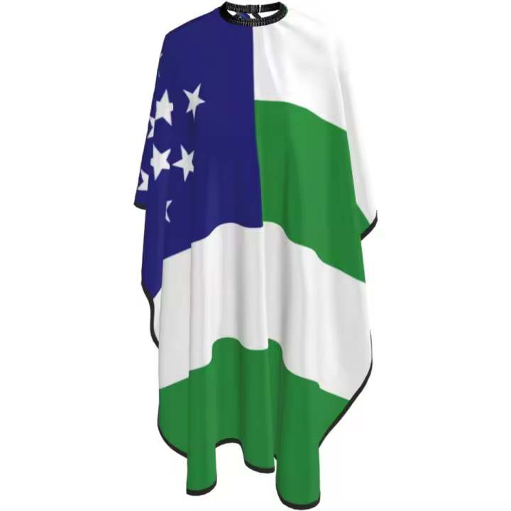 Cape de Barbero Profesional de la Policía de Nueva York Impermeable para Cortar el Cabello con Cierre de Hebilla Ajustable Ideal para Estilistas de Pelo y Uso Doméstico 55''X66'' - 1