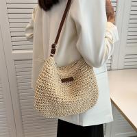 Bolsos cruzados de mimbre de verano para mujer, bolso de hombro tejido de paja, bolsos pequeños tejidos a mano para mujer - details 0