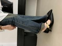 Zapatos Mary Jane con punta francesa, boca poco profunda, estilo retro, tacón delgado, para la noche, con detalles metálicos y florales. - details 16