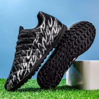 Venta al por mayor y al por menor de zapatos de fútbol transpirables para hombres y niños, uñas largas rotas antideslizantes para deportes de primavera, invierno y verano - details 11