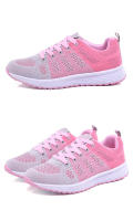 Zapatillas de correr de malla transpirable para mujer, Tenis ligeros para exteriores, zapatillas deportivas informales para caminar - details 20