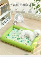 Alfombrilla de cama de verano para perros y gatos, almohadilla de hielo súper fresca, manta para sofá, almohadilla de seda de hielo transpirable, perrera para mascotas, cama lavable de verano - details 1