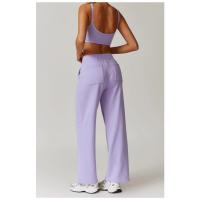 Pantalones acampanados de mujer con logotipo personalizado, con bolsillos, casuales, holgados, para yoga, deportivos. - details 7