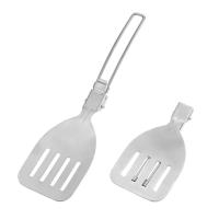 Cuchara de sopa plegable de acero inoxidable para acampar al aire libre, utensilios de cocina portátiles resistentes al desgaste, herramientas - details 19