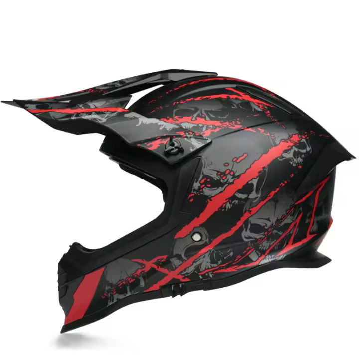 Casco de moto hombre mujer MX Carreras de Locomotora aire libre mtb - 1