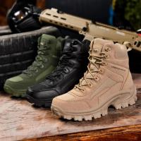 Botas de Senderismo de Alta Talla para Hombres Zapatos de Seguridad para la Tierra Caliente - details 1