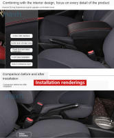 Consola de brazo para Honda Fit Jazz 3 accesorio de retrofit caja de almacenamiento de coches instalación sencilla 2014-2019 - details 2