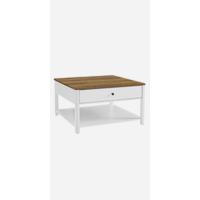 Mesa de Vidrio Templado Dorado Mesa de Café con Almacenamiento Para Sala Marco de Acero - details 10