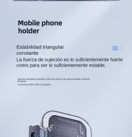 Soporte para teléfono móvil, accesorio para automóvil con salida de aire, soporte para teléfono con ventosa para automóvil con clip estabilizador mejorado 2024 y rotación de 360 ° soporte para teléfono móvil con liberación - details 6