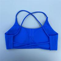 Sujetador deportivo para mujer, Bralette Sexy con tirantes cruzados en la espalda, Bralette de alto impacto para gimnasio, Yoga, entrenamiento, Top corto, chaleco, ropa interior push-up para correr - details 8