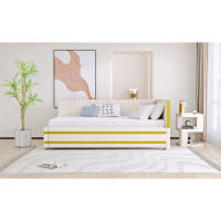 Sofá cama de terciopelo Multifuncional 90*200 Marco de muebles para el hogar Terciopelo suave - details 1