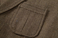 Chaleco de Tweed Grueso de Moda Retro para Hombres Chaleco de Fiesta de Ocio Casual Británico con Múltiples Bolsillos - details 27