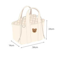 Bolso De Diaper Para Bebé Y Mamá Bolsa De Pañales Maternidad Con Mano Para Carrito De Supermercado Bolsa De Mano Para Mami - details 0