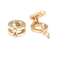 Colgantes de Brasso de Oro 18K Clips de Conexión de Circonio Suministros de Hacer Joyas - details 8