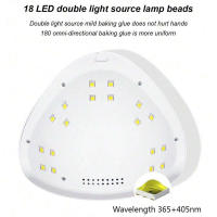 Secador de Gel UV LED LINMANDA 54W Lámpara LED Inteligente con Temporizador USB - details 4