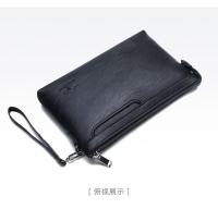 Bolso de mano de negocios con diseño de marca a la moda, bolsos tipo sobre de cuero PU de alta calidad, cartera de viaje informal para hombre, bolsillo para teléfono móvil - details 12