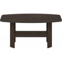 Mesas de café de diseño sencillo, Madera compuesta, Nogal/Negro, 54,61 x 54,61 x 41,28 cm - details 13