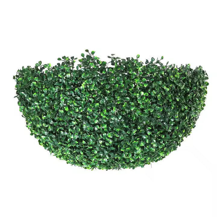 SucceBuy Topiarios artificiales de boj, 24 pulgadas de alto (2 piezas), plantas artificiales en forma de bola, bolas decorativas verdes durante todo el año para patio trasero, balcón, jardín, boda y decoración del hogar - 1