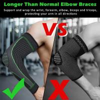 Guantes de Fitness Mangas Deportivas de Compresión para Brazo Soporte de Codo Antideslizante para Jóvenes y Adultos Ciclismo, Baloncesto, Fútbol, Voleibol, Béisbol, Tenis y Golf - details 11