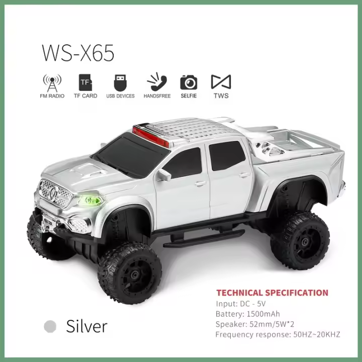 Altavoz Bluetooth para Vehículo Off Road Audio Inalámbrico, Subwoofer, Regalo de Altavoz, Compatible con Bluetooth, Música, Audio, Para Teléfono Móvil, PC y Portátil - 1