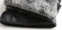 Guantes de piel de oveja para mujer, manoplas cortas de terciopelo fino para pantalla táctil, de cuero, de buena calidad, para invierno, 2226 - details 207
