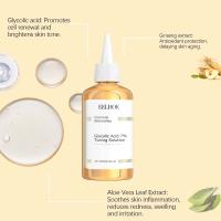 Ácido glicólico 7% tonificante cara reafirmante piel reduce los poros brillo Facial Control de aceite alivia el cuidado de la piel seca tóner ácido 240ml - details 7