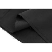 Vestido corto de satén negro sin mangas con cuello redondo y contraste alto para mujer - details 10