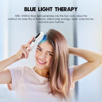 Masajeador de Cuero Cabelludo Eléctrico Aplicador de Aceite de Luz Roja y Azul para Crecimiento del Cabello Peine Anti-caída de Cabello Belleza - details 2