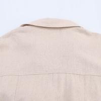 Ropa de mujer europea y americana con mini vestido de mezcla de lino con cinturón - details 13