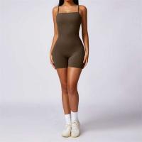 Conjunto de yoga corto sin espalda para mujer, ropa deportiva de una pieza, Tre de Fiers, traje de entrenamiento de verano - details 9