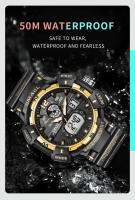 Reloj de pulsera deportivo para hombre Smael resistente al agua con función de alarma y fecha multifunción cuarzo dualtime - details 5