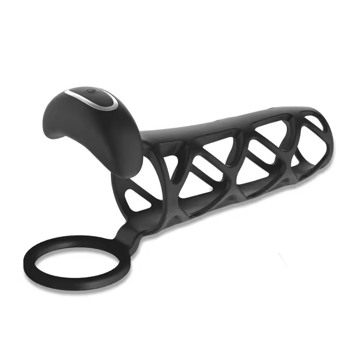 Vibrador de Anillo para Hombres de Silicona Control APP Juguete para Retraso de Ejaculación - 1
