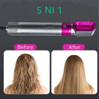 Rizador Automático de Doble Propósito Secador de Cabello Eléctrico Peine de Aire Caliente Cinco en Uno Equipo de Belleza Multifuncional - details 1