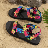 Verano plano ligero con sandalias de playa de punta redonda para mujer - details 23