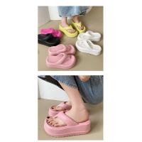 Chanclas de plataforma EVA para mujer, Sandalias de tacón cómodas, informales, para la playa, novedad de verano, 2023 - details 3