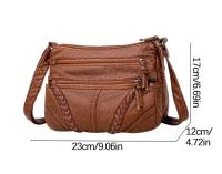 Bolsos de mujer bolsos de piel blanda retro billeteras y bolsos bolsos bolsos de mujer bolsos de mujer de gran capacidad y múltiples bolsillos regalo de mujer, adecuado para mujeres, madres - details 0