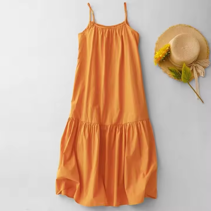 Camisola lisa para mujer, holgada, informal coreana, temperamento elegante, adecuada para la vida y las vacaciones de verano. - 1