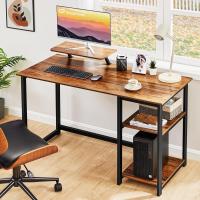 Escritorio de Computadora con Estantes Reversibles Mesa de Oficina para Ahorro de Espacio - details 18