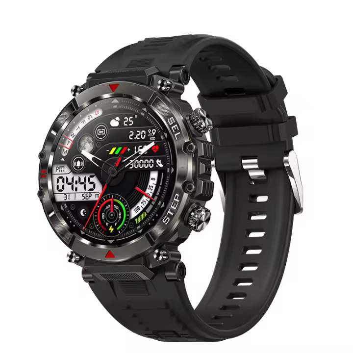 Reloj Inteligente Hombre, Smartwatch SANLEPUS, Bluetooth Llamadas, Notificaciones, 100 + Modos Deportivos, Resistant to Agua, Monitor de Ritmo Cardíaco, Oxígeno y Presión, Larga Duración de Hatería, Pronstico del Tiempo, alarma, Android/iPhone compatible - 1