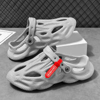 Zapatillas de coco pareja verano de doble propósito bolsa cabeza playa agujero zapatos suela suave antideslizante sandalias exteriores de los hombres y las mujeres sin accesorios - details 1