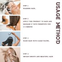 Mascarillas nutritivas para el cabello, tratamiento para reparar el cabello dañado, tratamiento para el cuero cabelludo, fortalecimiento del cabello sedoso, productos suavizantes, 60g - details 7