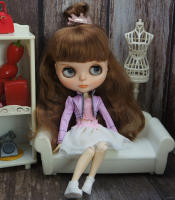 Ropa de muñeca Licca Kids set de moda hecho a mano con abrigo Blythy Sweetpie y falda TUTU para juguetes de 1/6 - details 49