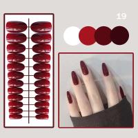 Arte de Uñas de Diseño Abstracto de Mariposa Prensa de Uñas Sin Pegamento, 24 Piezas, Estilo Luna/Sol/Venus Desnuda - details 3