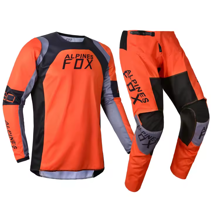 Conjunto de ropa de Motocross para hombre y mujer, traje de carreras de Motocross, Dirt Bike, MTB, MX, Jersey y pantalones, color negro, 180/360 - 1