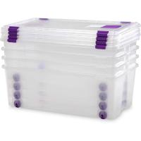 Caja de Almacenamiento de Plástico Grande Multiusos con Ruedas 730 x 405 x 265 - details 0