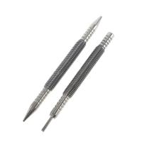 Juego de clavos sin martillo de doble cabeza, perforador de agujeros centrales, herramienta de resorte de pasador de puerta, broca de marcado con resorte de Metal, carpintería - details 0