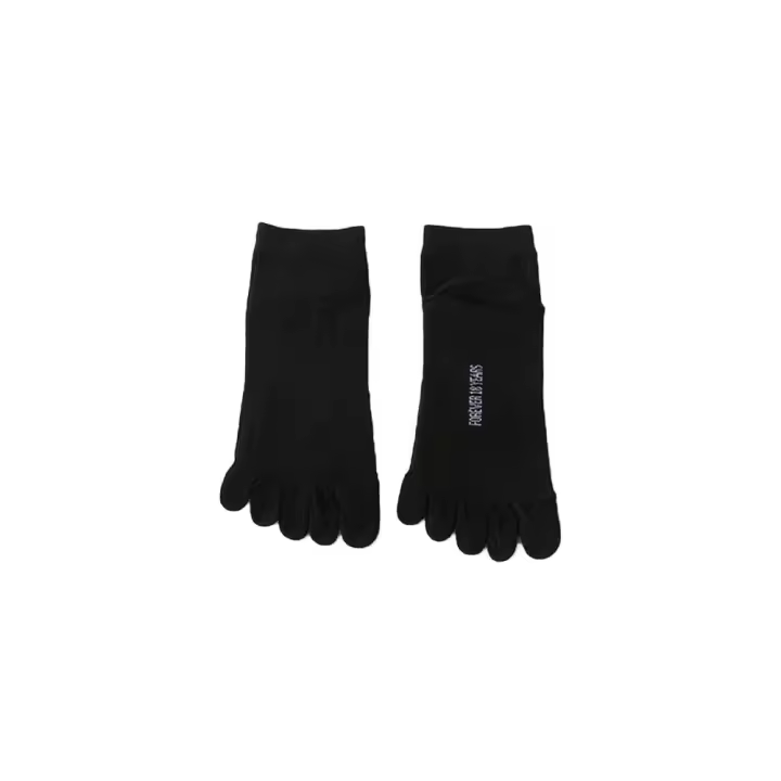 Calcetines finos simples de algodón que absorben el sudor, calcetines de tubo corto para hombre, calcetines con punta abierta, calcetines de cinco dedos, medias deportivas - 1