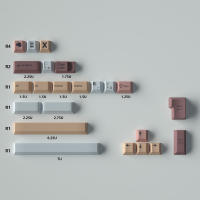 Akira-teclas de perfil Cherry, teclas de sublimación de tinte de 5 lados, Material PBT, para teclado mecánico MX Switch, US/JP, 129/23 - details 3