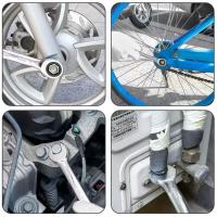 Llave combinada de trinquete corto de acero CR-V, Mini llave Reversible de flor de ciruelo de 8mm-17mm, llave manual de doble uso - details 2